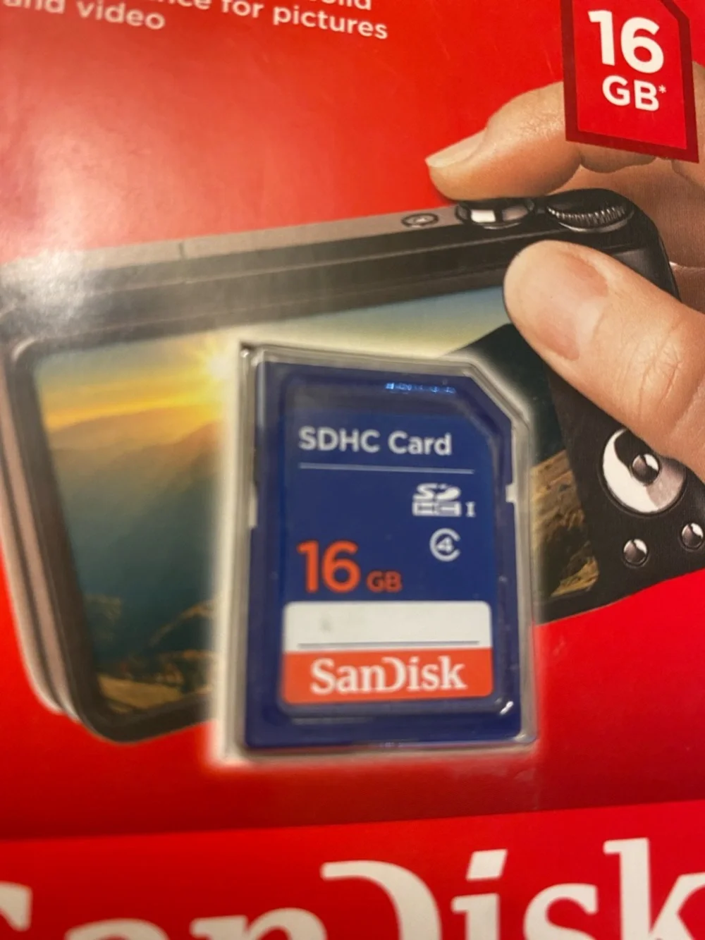 SanDisk 16GB SDHC Card - New in Packaging